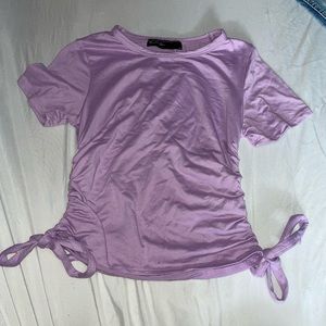 Cute in style purple shirt